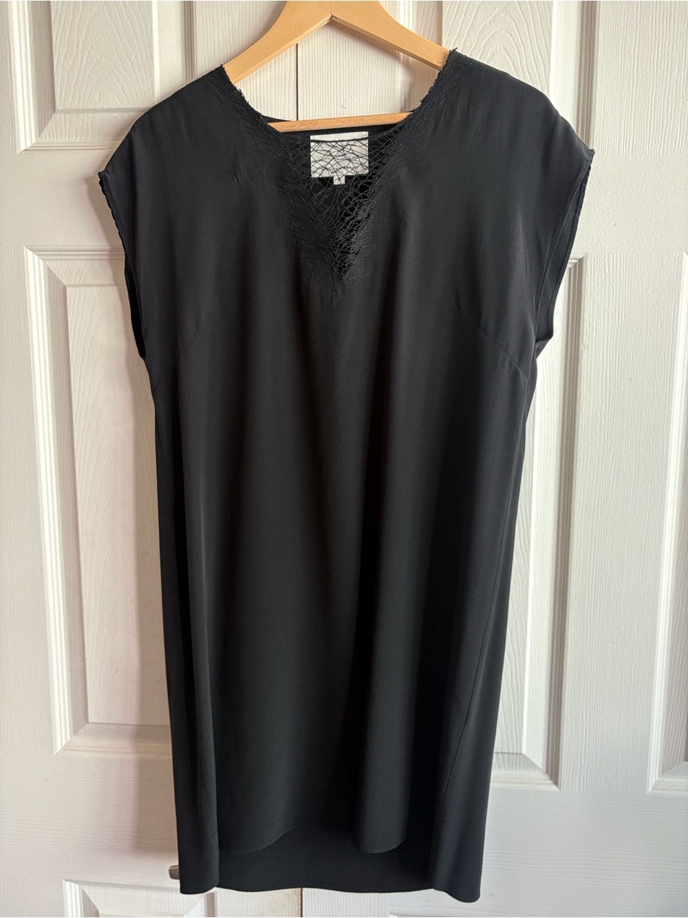Black Lace-Trim Women’s Dress